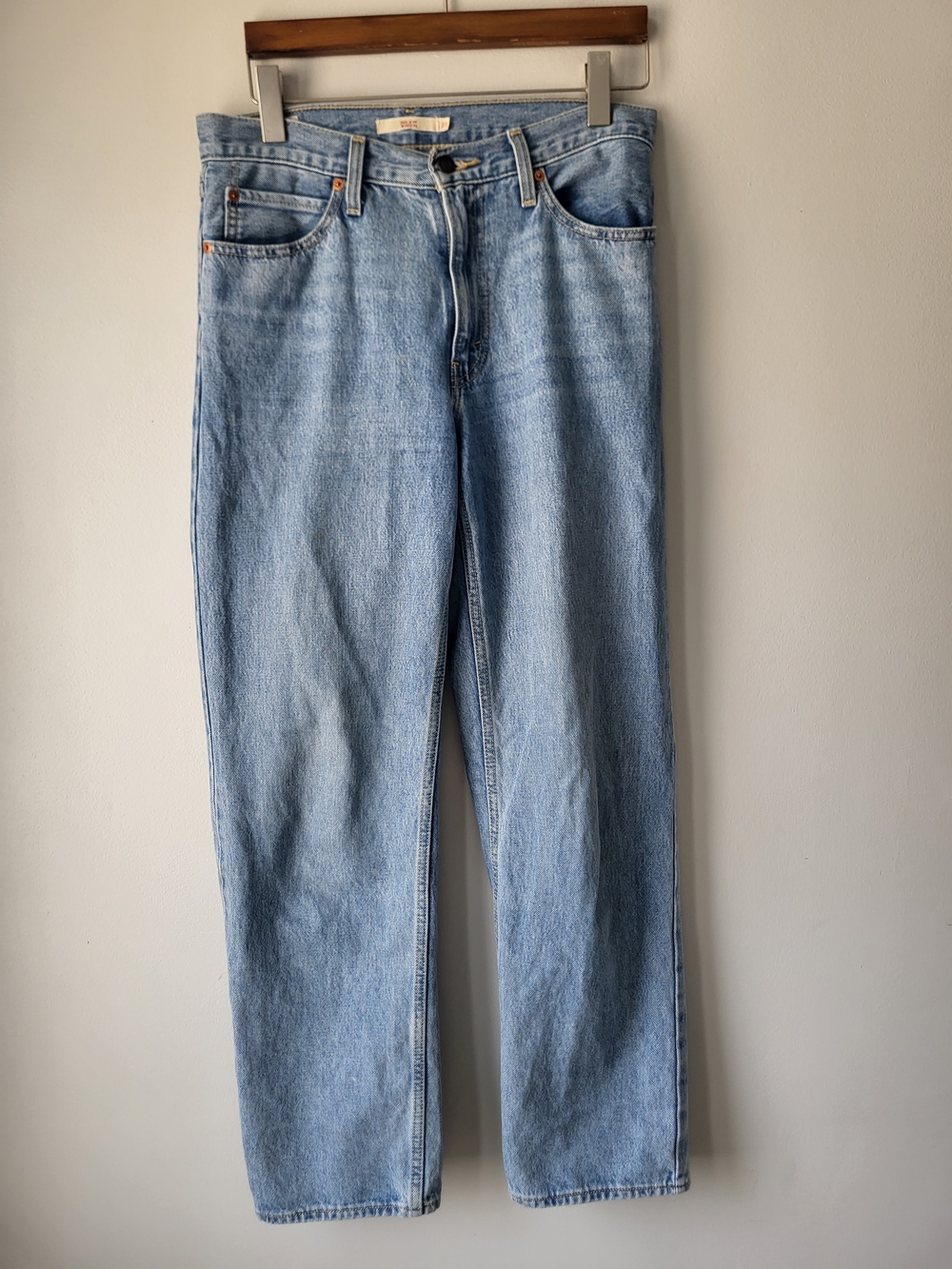 Levis Dad Light Blue Casual Effortless Versatile Straight-Leg Jeans